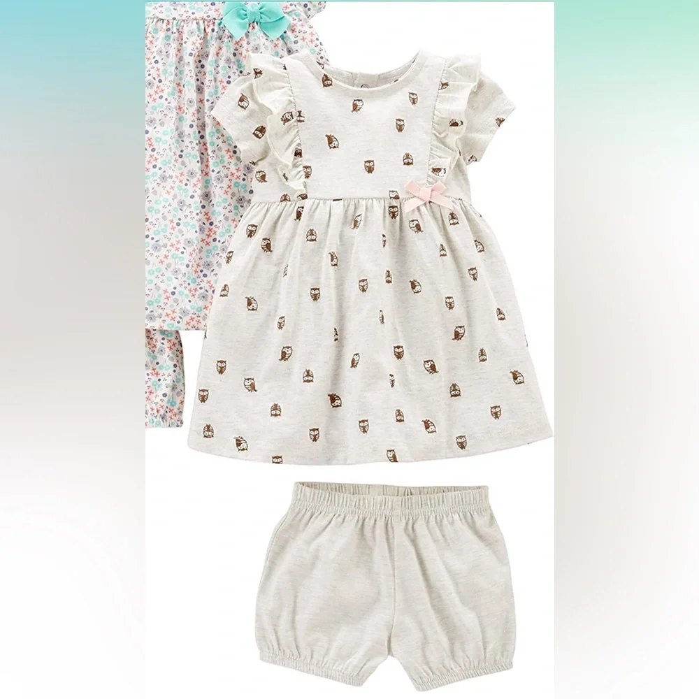 Simple Joys by Carter's‎ Baby Girls' Short-Sleeve and Sleeveless Dress Sets